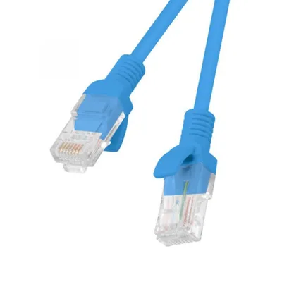 Lanberg Netzwerkkabel RJ45 UTP Cat.6 50 cm Blau