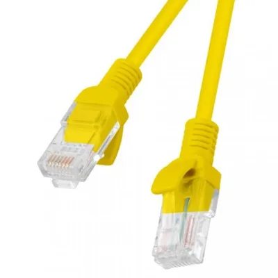 Lanberg Netzwerkkabel RJ45 UTP Cat.6 50 cm Gelb