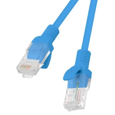 Lanberg Netzwerkkabel RJ45 UTP Cat.6 1m Blau