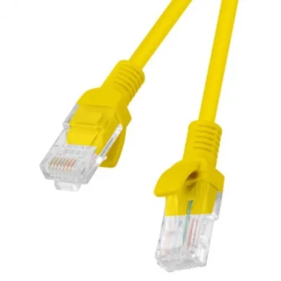 Lanberg Netzwerkkabel RJ45 UTP Cat.6 1m Gelb