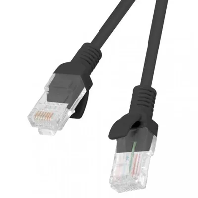 Lanberg Netzwerkkabel RJ45 UTP Cat.6 3m Schwarz
