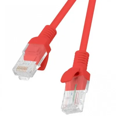 Lanberg Netzwerkkabel RJ45 UTP Cat.6 5m Rot