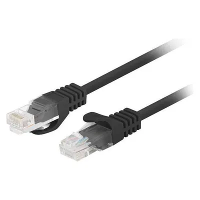 Lanberg Patchcord cat.6 UTP 10-pack fluke passed black (U/UTP, CAT6, 0.25 m)