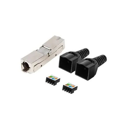 Adapter-Stecker 2x RJ45 Cat6 FTP Plug 8P8C Tool-Less Lanberg