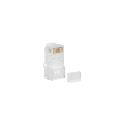 RJ-45 Lanberg PLU-6000 Transparent Cat6 U/UTP 100 Stück Kunststoffbeutel