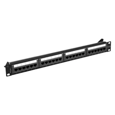 Patchpanel Lanberg PPUA-1024-B Cat6a U/UTP Montage 1U Schwarz Patchpanel Lanberg PPUA-1024-B Cat6a U/UTP Montage 1U Schwarz