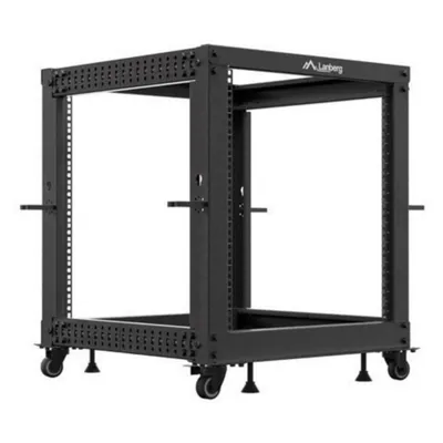 Rack Lanberg OR01-6112-B 12U 600 kg Schwarzer Rollständer Rack