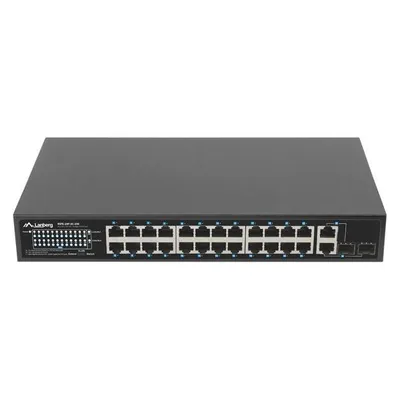 Lanberg Switch niezarządzalny PoE+/2x Combo Rack 19" Gigabit Ethernet