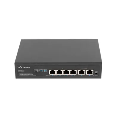 Switch Lanberg RSFE-4P-2FE-60 Unverwaltet Fast Ethernet PoE Rackmontage 1U Switch Lanberg RSFE-4P-2FE-60 Unverwaltet Fast Ethernet PoE Rackmontage 1U