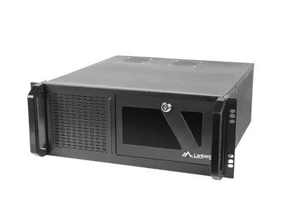 Bastidor Lanberg SC01-4504-08B 4U 2x 80mm Lüfter 7 HDD Einschübe Schwarz