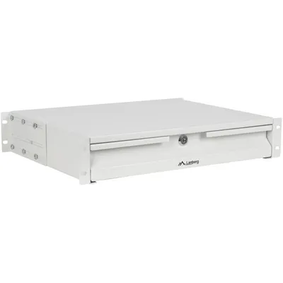 Schublade Lanberg AK-2001-S Stahl Grau 19" 2 U 90 kg Belastung