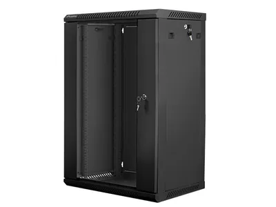 Wandgehäuse Lanberg WF01-6418-10B 18U 60kg IP20 Black Wandgehäuse Lanberg WF01-6418-10B 18U 60kg IP20 Black