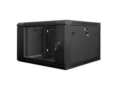 Wandgehäuse Lanberg WF01-6606-10B 6U 60kg IP20 Schwarz Wandgehäuse Lanberg WF01-6606-10B 6U 60kg IP20 Schwarz