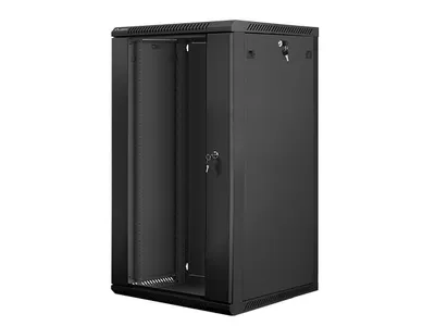 Wandmontage-Gehäuse Lanberg WF01-6622-10B 22U 60kg Schloss Schwarz Wandmontage-Gehäuse Lanberg WF01-6622-10B 22U 60kg Schloss Schwarz