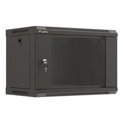 Rackschrank Lanberg WF03-5306-10B 6U Wandmontage Glastür 60 kg Schwarz