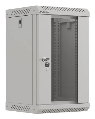 Wandgehäuse Lanberg WF11-3309-10S 9U, 30 kg, Temperglas, IP20, Grau Wandgehäuse Lanberg WF11-3309-10S 9U, 30 kg
