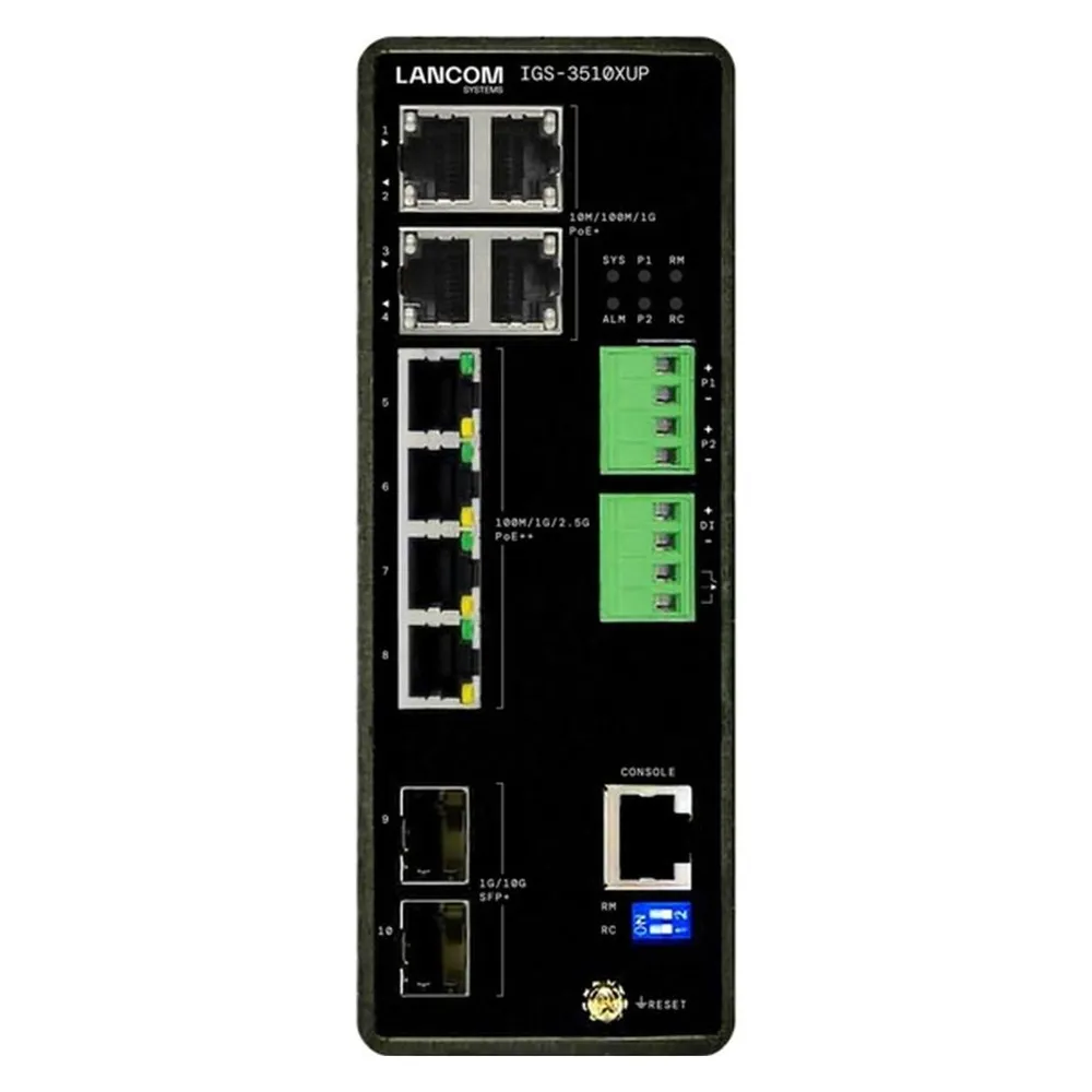 Lancom Systems LANCOM IGS-3510XUP managed access switch with 4x 2.5G 4x 1G Ethernet downlink ports