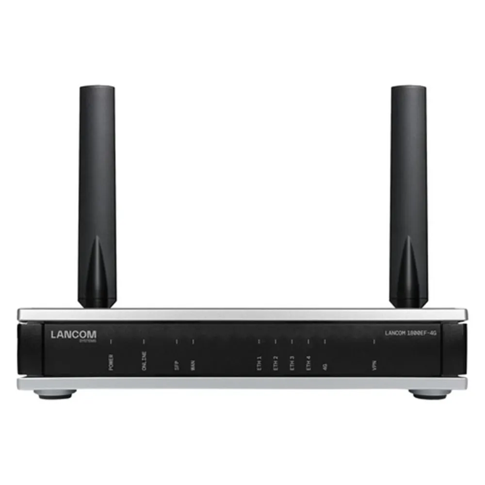 Lancom Systems LANCOM 1800EF-4G EU Powerful business router with 4G fiber optic port SFP and Gigabit Ethernet port