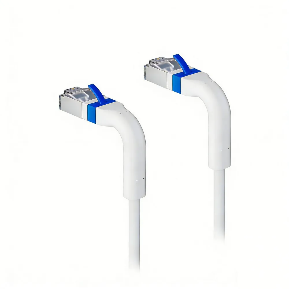 Kabel Lanview LV-6AFTP-FLEX-ANG-03W-S Cat6A FTP flexibel gewinkelt weiss 3 m