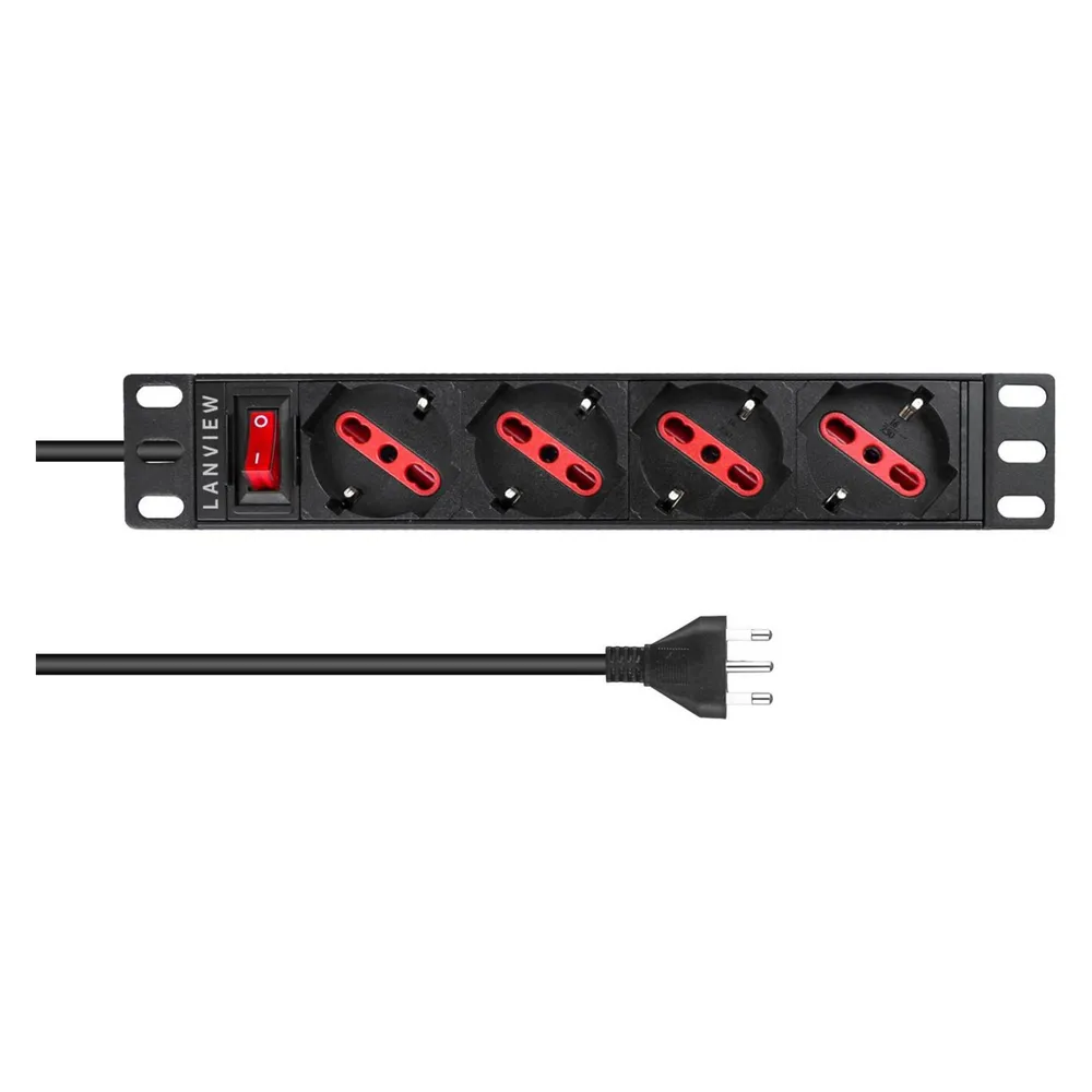 Lanview 1U 10 inch 4 port Type F/J