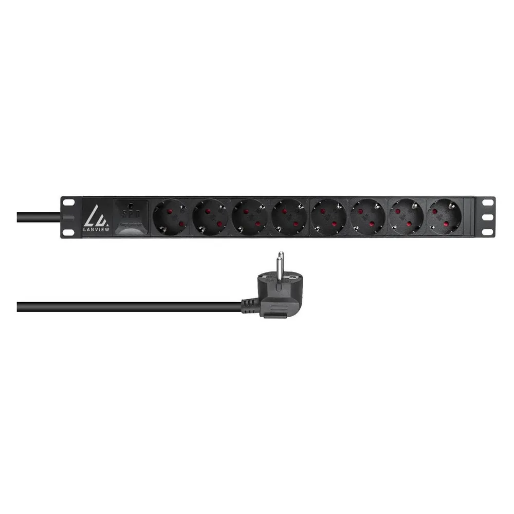 Lanview 19" Rack mount power strip