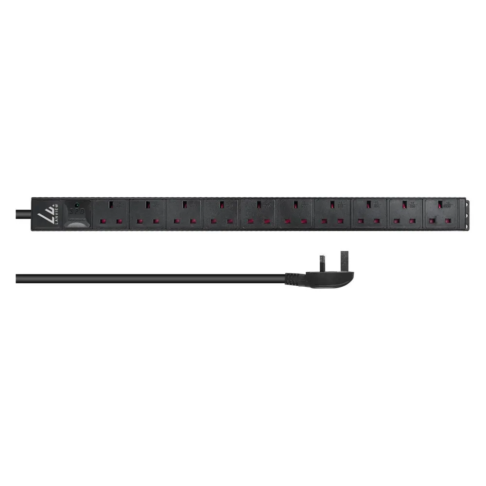Lanview UK Rack mount power strip