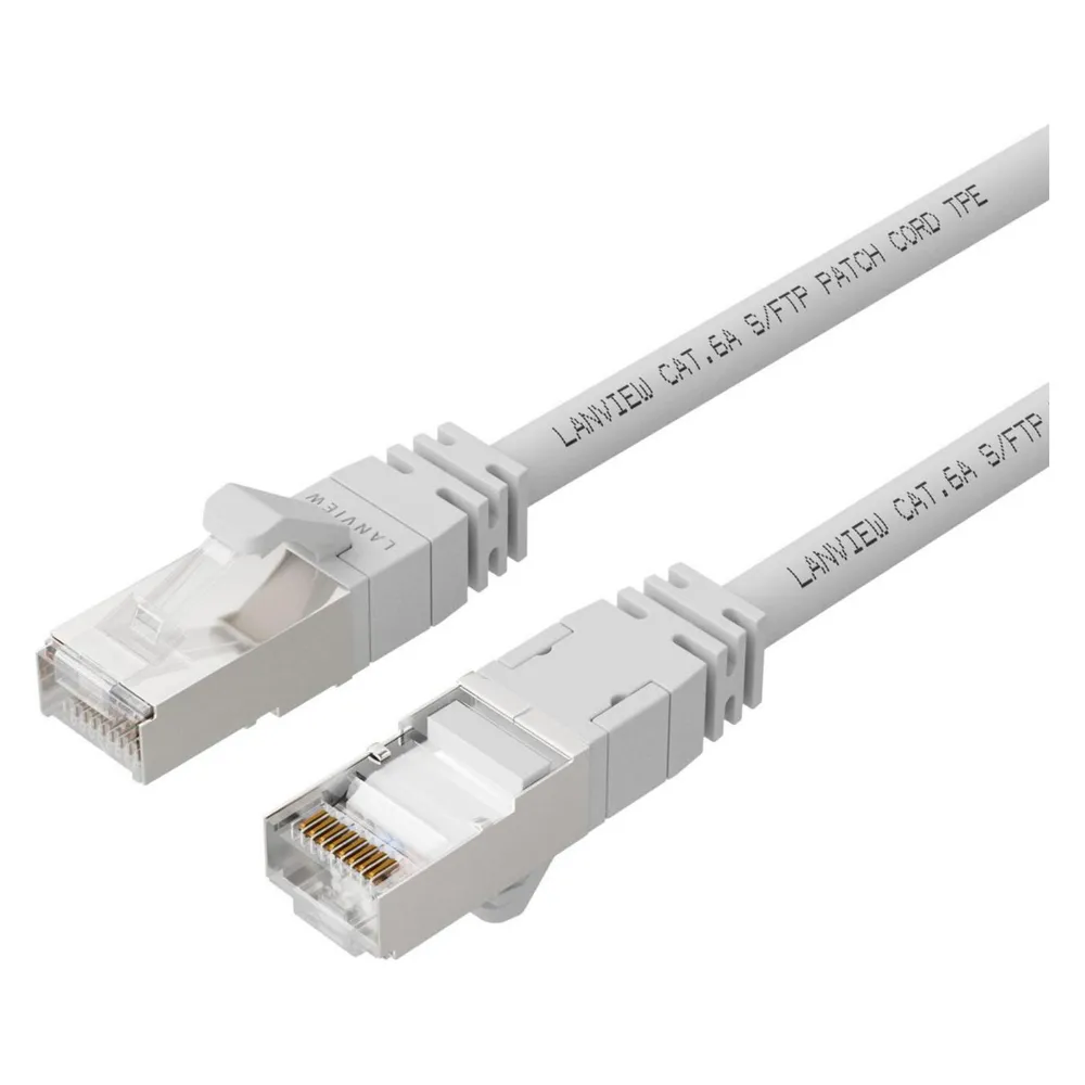 Lanview CAT6A S/FTP 1,5m White LSZH
