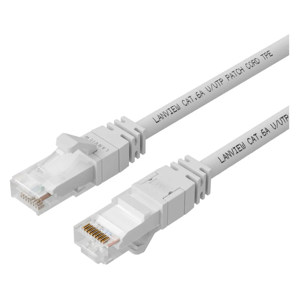 Lanview CAT6A UTP 10m White LSZH