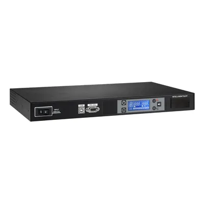 Lapara 19" 1U Rack PDU Steckdosenleiste mit 8x IEC C13 Überwachung Schwarz