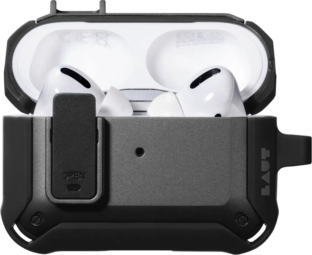 LAUT Zentry Case für AirPods Pro (1./2. Gen), Schwarz
