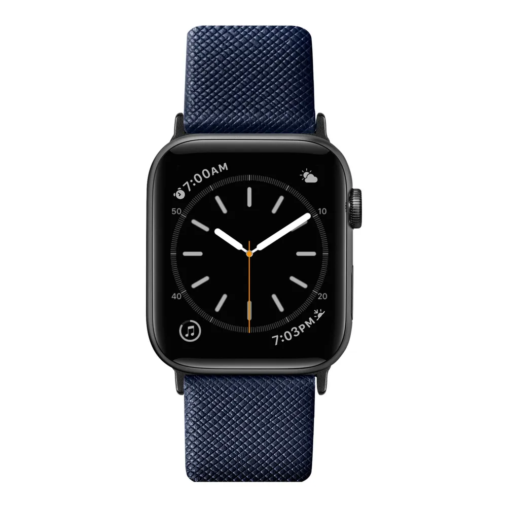 LAUT Prestige Watch Strap für Apple Watch, Blau, 44mm, 45mm, 42mm (Series 1/2/3), 49mm, 46mm