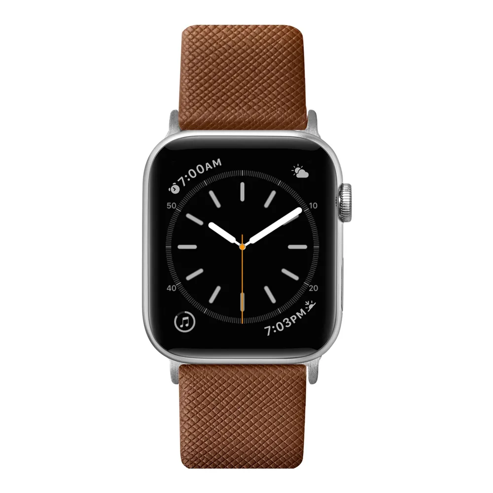 LAUT Prestige Watch Strap für Apple Watch, Braun, 44mm, 45mm, 42mm (Series 1/2/3), 49mm, 46mm
