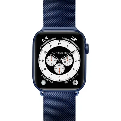 LAUT Steel Loop Watch Strap, Blau, 44mm, 45mm, 42mm (Series 1/2/3), 49mm, 46mm
