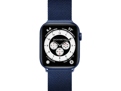 LAUT Steel Loop Watch Strap, Blau, 40mm, 41mm, 38mm, 42mm (Series 10/11)