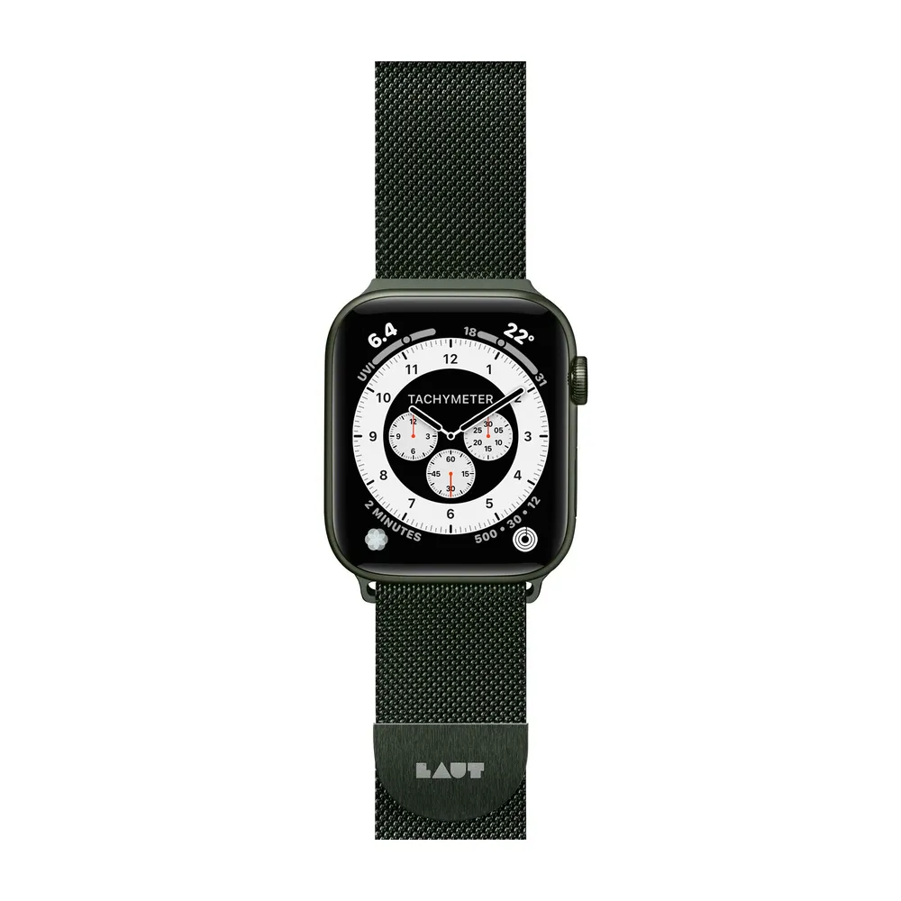LAUT Steel Loop Watch Strap, Grün, 40mm, 41mm, 38mm, 42mm (Series 10/11)