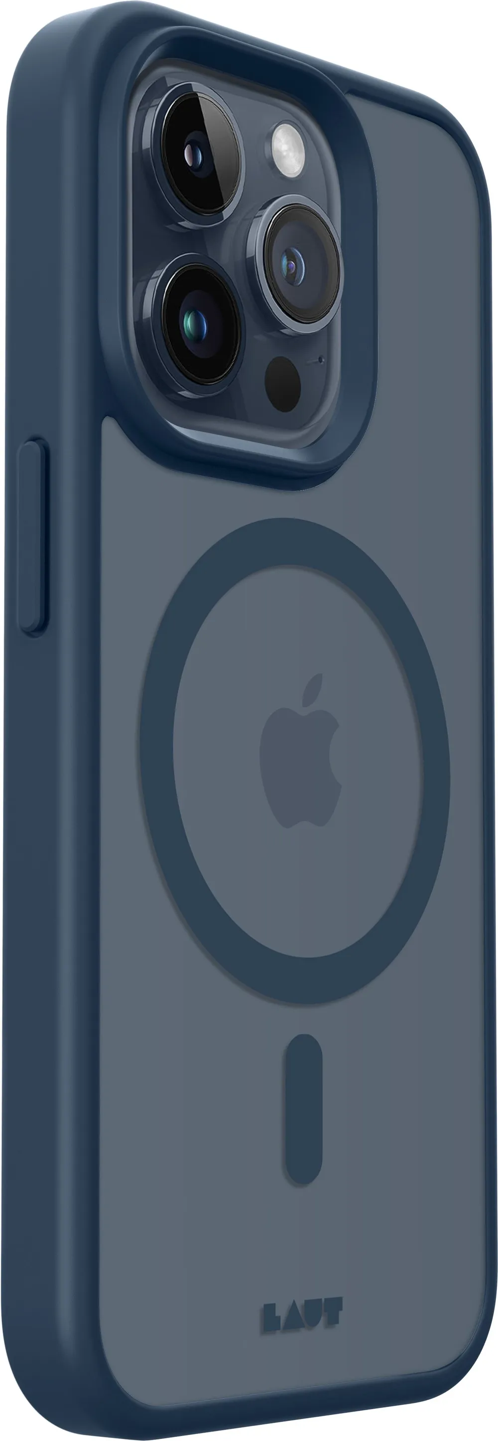 LAUT Huex Protect Case für iPhone 15 Pro, Dunkelblau