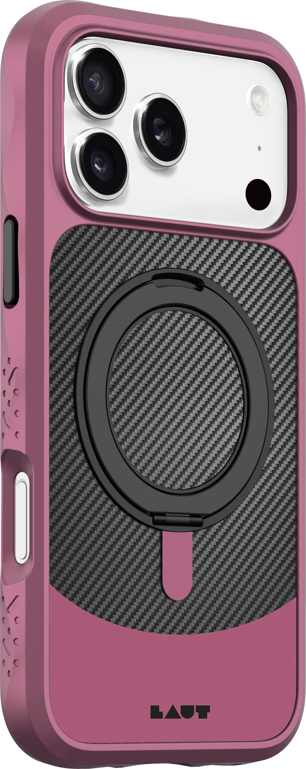 LAUT Carbon Matter Case für iPhone 17 Pro Max, Weinrot