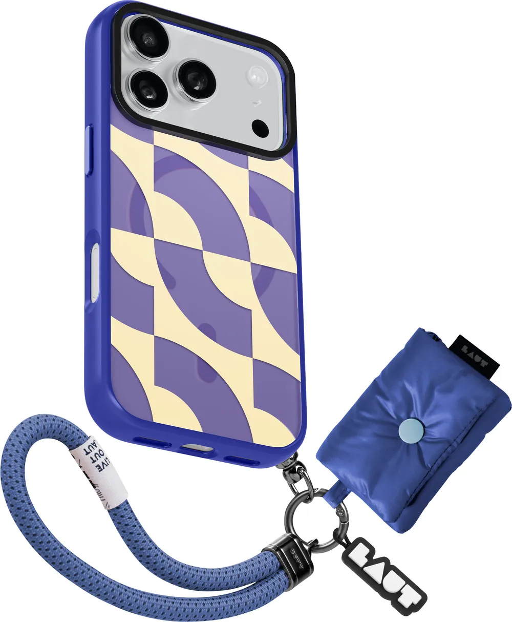 LAUT Keyko Pop Case für iPhone 17 Pro Max, Indigo Tide
