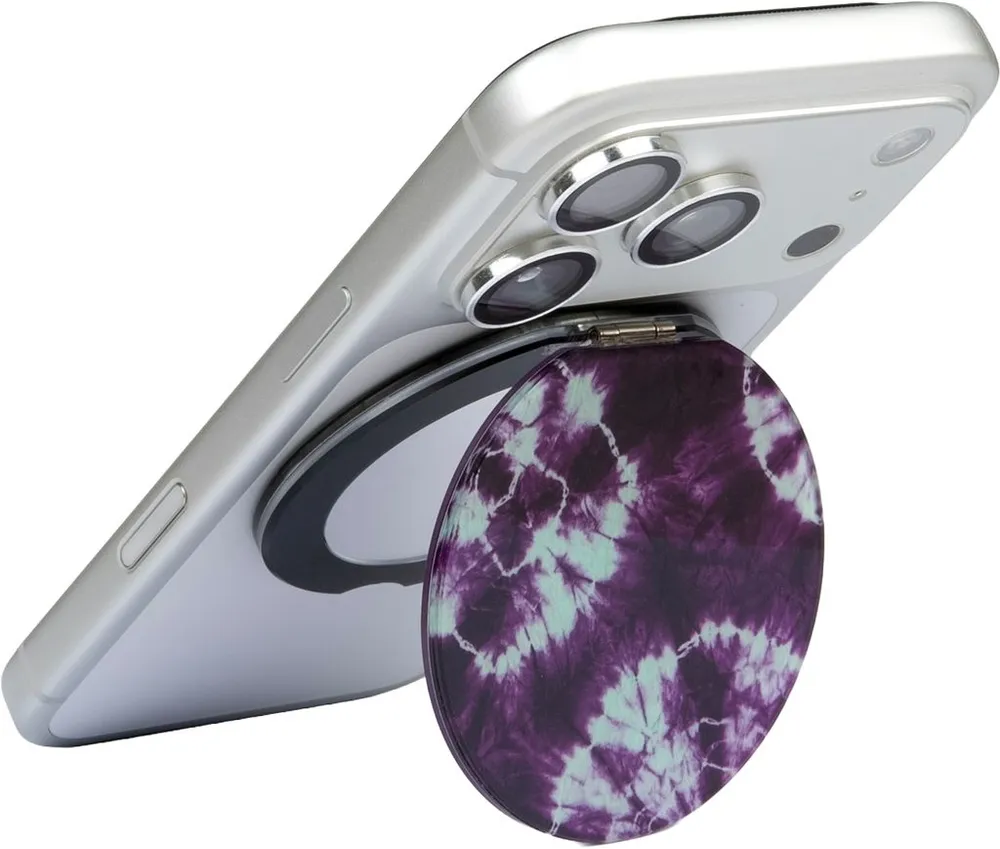LAUT MAGMOJI MagSafe Ring Mirror, Shibori Aubergine