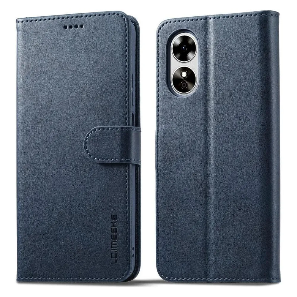 LC.Imeeke OPPO A58 5G / A78 5G - Leder Etui Hülle blau