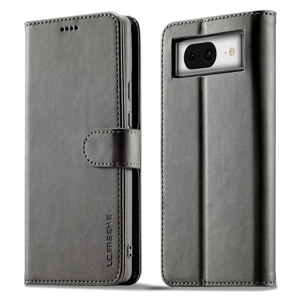 LC.Imeeke Google Pixel 8 - Leder Etui Hülle schwarz