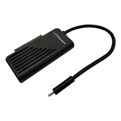 Adapter LC-Power LC-ADA-USB-SATA-NVME USB-C SATA NVMe 10 Gbit/s Schwarz