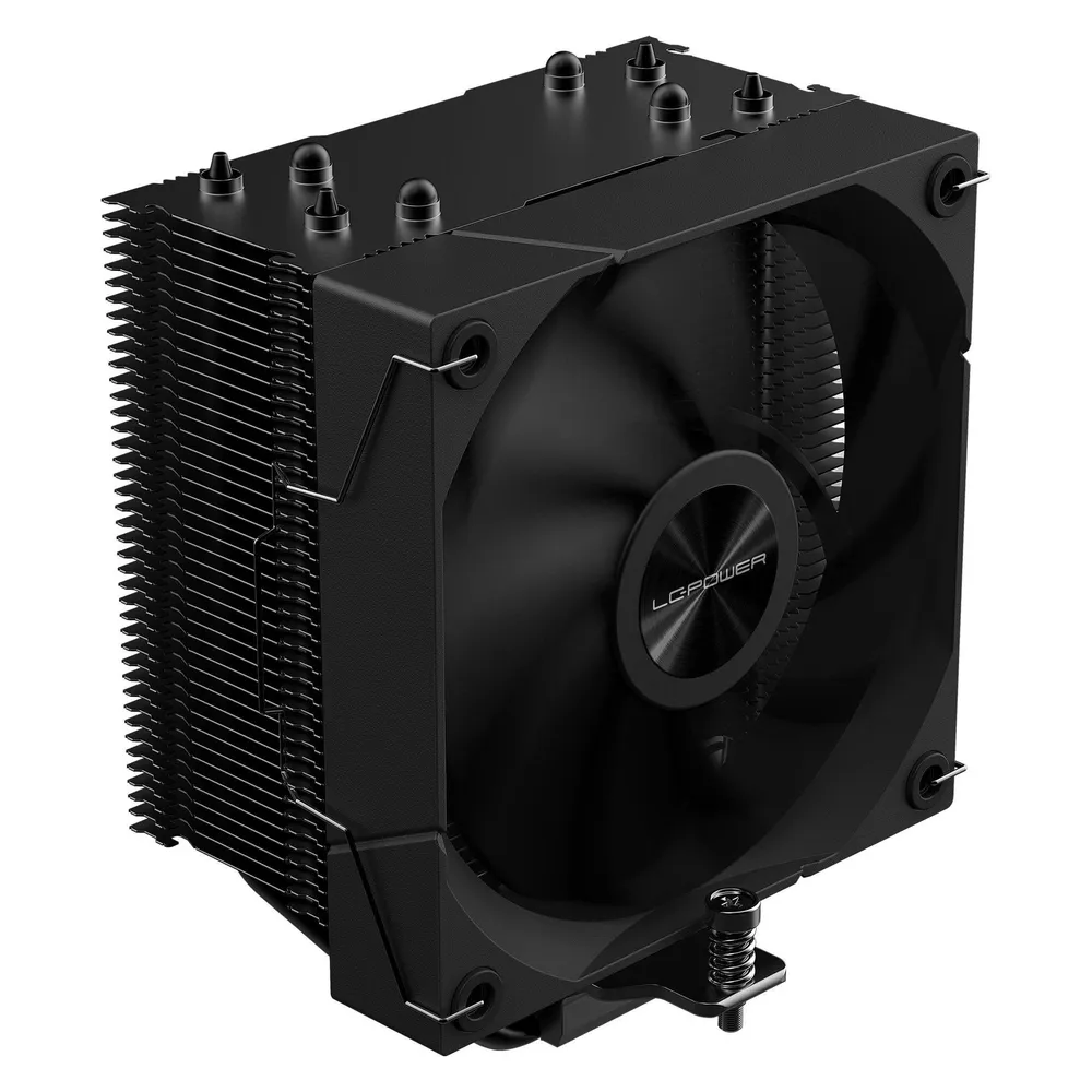 Kühler Luft LC-Power Socket Intel LGA1851/AMD AM5 120mm LC-CC-120-B4 Schwarz 4 Heatpipes PWM