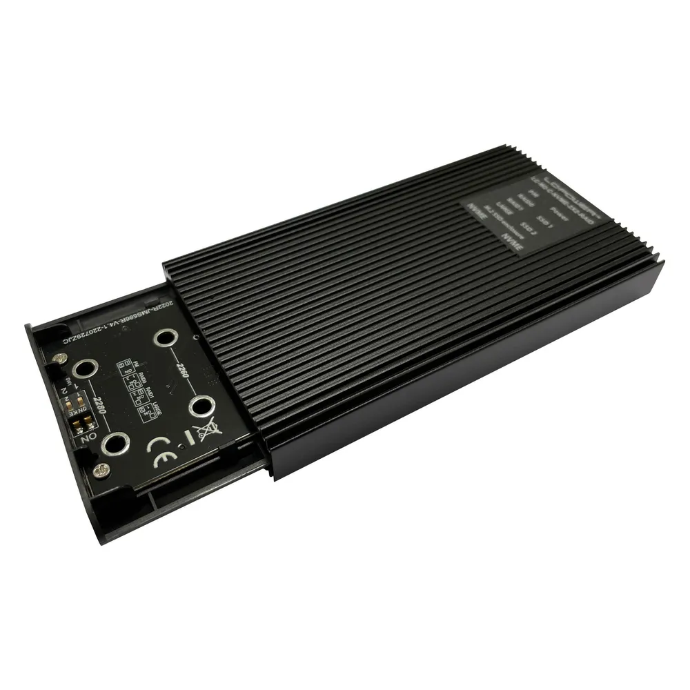 LC-Power LC-M2-C-NVME-2X2-RAID USB-C-Gehuse fr NVMe-M.2 retail