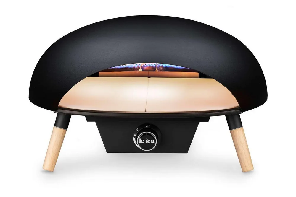 Le Feu Pizzaofen Turtle 3.1, Schnellheizen, Große Öffnung, Wetterfest, Ideal für Outdoor