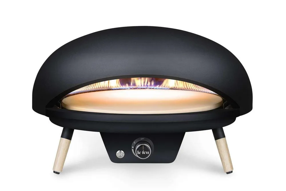 Le Feu Pizzaofen Turtle Motion 3.1, Gas-Pizzaofen mit rotierendem Pizzastein, 500°C, schnelles Backen