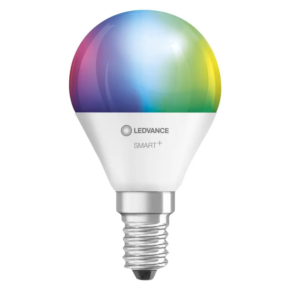 Smarte LED-Lampe WiFi, Tropfen, 5W ersetzt 40W, E14, RGBW, matt (00217489)