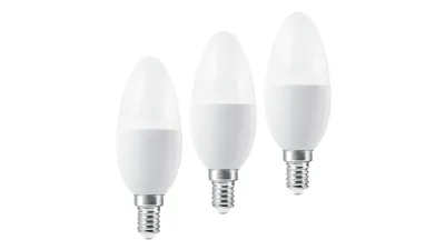 LEDVANCE 3er-Set SMART+ WiFi 4,9-W-LED-Lampe B40, E14, 470 lm, Tunable White, dimmbar, Alexa, App