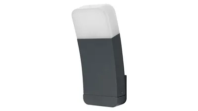 LEDVANCE SMART+ WiFi 10-W-LED-Wandleuchte CURVE, Aluminium, 550 lm, warmweiß, RGB, IP44, anthrazit, dimmbar