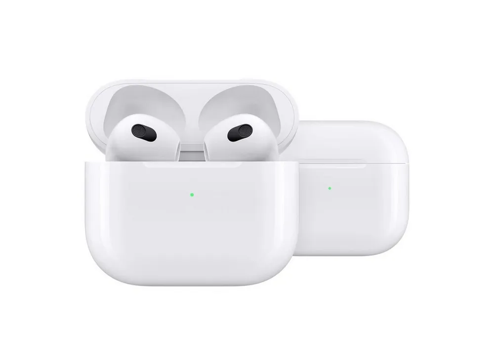 Leicke Twin Mini New Generation wireless Kopfhörer (Anti-Lost-Funktion, Freisprechfunktion, True Wireless, Siri, Google Assistant, Bluetooth, Ohr-Erkennung, Ql wireless Charging der Ladestation, Anti-Lost)